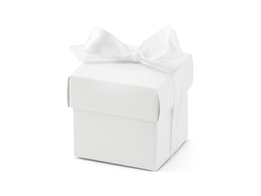 SCATOLA REGALO BIANCA 5,2X5,2X5,2CM 10PZ (18282-PUDP6-KART)
