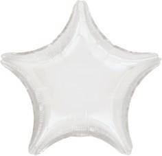 PALLONCINO IN MYLAR STELLA BIANCA 45CM (19044-3059501)