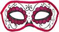 MASCHERA GLITTER NERO ROSA TESCHIO MESSICANO (19431-03855)