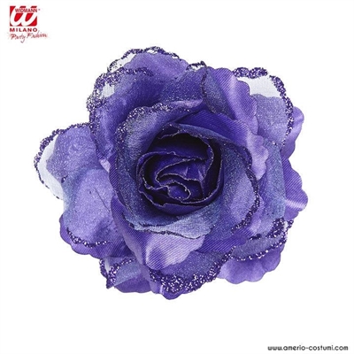 MOLLETTA PER CAPELLI ROSA VIOLA CON GLITTER (19432-04123)