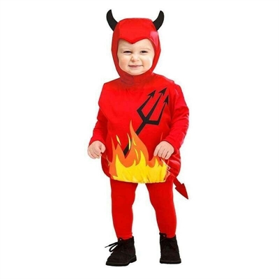 COSTUME DA DIAVOLETTO CON COPRICAPO TAGLIA1-3 ANNI (19450-1897T)