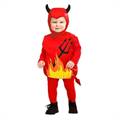 COSTUME DA DIAVOLETTO CON COPRICAPO TAGLIA1-3 ANNI (19450-1897T)