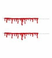 SET 2 BRACCIALETTI GOCCIE DI SANGUE TAGLIO (19513-1077D)