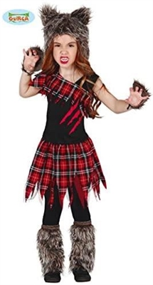 COSTUME BIMBA SCOZZESE DA LUPO TAGLIA 3-4 ANNI (19566-83048)