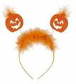 CERCHIETTO ZUCCA CON MARABU ARANCIONE (19641-9806P)