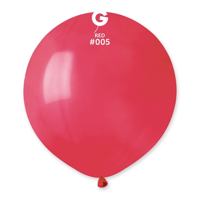 PALLONCINI IN LATTICE TONDO ROSSO 48CM 25PZ (200553)