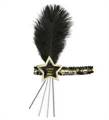 FASCIA PAILETTES STAR HAPPY NEW YEAR NERO/ORO (20348-04144)