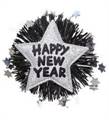 SPILLA HAPPY NEW YEAR ARGENTO E NERO (20351-7892S)