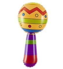 MARACAS GONFIABILE CON CAMPANELLA 20CM (20356-04813)