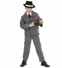 COSTUME GANGSTER BIMBO TAGLIA 11-13 ANNI (20566-42548)