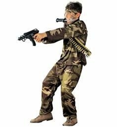 COSTUME BIMBO MILITARE FORZE SPECIALI TAGLIA 11-13 ANNI (20584-38408)