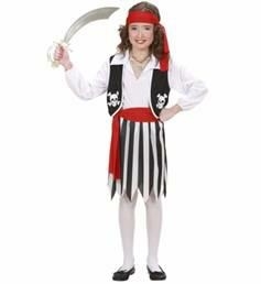 COSTUME BIMBA PIRATESSA ECONOMICO TAGLIA 5-7 ANNI (20610-02636)