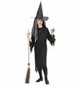COSTUME NERO BIMBA DA STREGA TAGLIA 8-10 ANNI (21247-02507)