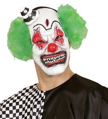 MASCHERA MEZZO VISO CLOWN KILLER CON CAPELLI (21283-00841)