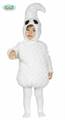 COSTUME FANTASMA BIMBO IN PANNO DELUXE TAGLIA 6-12 MESI (21310-85823)