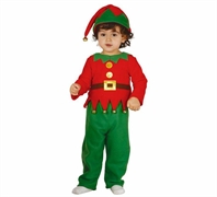 COSTUME BIMBO FOLLETTO ELFO NATALE TAGLIA 12-24 MESI (21581-42530)