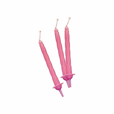 CANDELINE ROSA 8CM 12 PEZZI (22077-70401)
