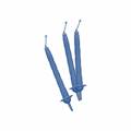 CANDELINE AZZURRE 8CM 12 PEZZI (22078-70402)