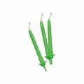 CANDELINE VERDI 8CM 12 PEZZI (22079-70409)
