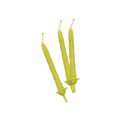 CANDELINE GIALLE 8CM 12 PEZZI (22080-70405)