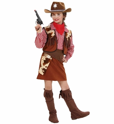 COSTUME BIMBA COW GIRL TAGLIA 8-10 ANNI (22190-58817)