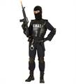 COSTUME BIMBO AGENTE SWAT COMPLETO TAGLIA 11-13 ANNI (22345-55348)