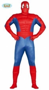 COSTUME UOMO SPIDERMAN MUSCOLOSO TAGLIA UNICA (22389-80797)