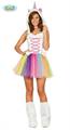 COSTUME DONNA UNICORNO ARCOBALENO TAGLIA S (22519-84537)