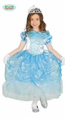 COSTUME BIMBA PRINCIPESSA AZZURRA TAGLIA 3-4 ANNI (22529-85867)