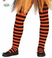 COLLANT BIMBA A RIGHE ARANCIO E NERO (22902-17221)