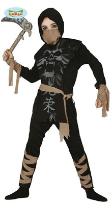 COSTUME BAMBINO NINJA FANTASMA TAGLIA 7-9 ANNI (22980-83099)