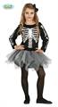 COSTUME BAMBINA SCHELETRO TUTU TAGLIA 5-6 ANNI (23003-87387)