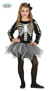 COSTUME BAMBINA SCHELETRO TUTU TAGLIA 10-12 ANNI (23005-87389)