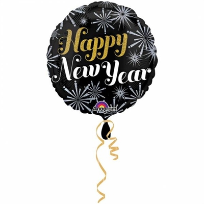 PALLONCINO IN MYLAR HAPPY NEW YEAR 45CM (23133-2724901)