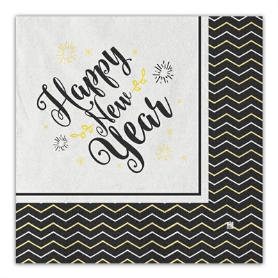 TOVAGLIOLI RIGHINE HAPPY NEW YEAR 33X33CM 20PZ (23204-30322)