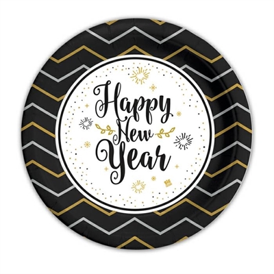 PIATTI RIGHINE HAPPY NEW YEAR 18CM 8PZ (23206-30320)