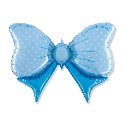 PALLONCINO IN MYLAR MAXI FIOCCO AZZ 108X72CM (23208-42327)