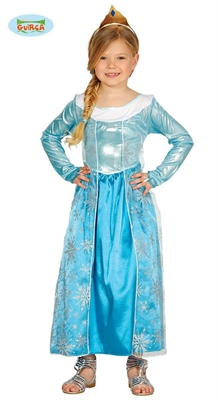 COSTUME BAMBINA PRINCIPESSA GHIACCIO TAGLIA 3-4 ANNI (23256-83388)