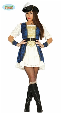 COSTUME DONNA PIRATESSA LUSSO TAGLIA L (23281-84622)