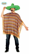 COSTUME ADULTO PONCHO MESSICANO TAGLIA L (23286-88302)