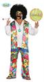 COSTUME UOMO HIPPIE ARCOBALENO TAGLIA L (23306-84393)
