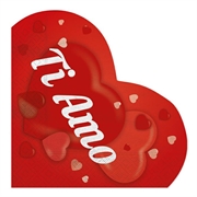 TOVAGLIOLI A CUORE TI AMO 33X33CM 20PZ (23339-60749)