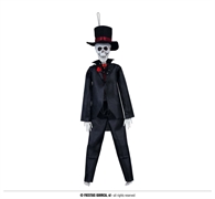 SCENOGRAFIA SCHELETRO UOMO ELEGANTE 40 CM (24007)