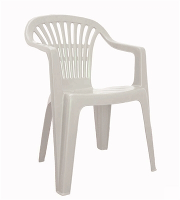 NOLEGGIO SEDIA BIANCA DA GIARDINO (24163-SER130)