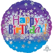 PALLONCINO IN MYLAR HAPPY BIRTHDAY STELLE 45CM (2448201)