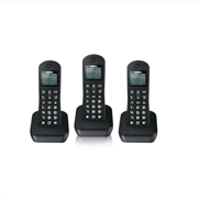 TELEFONO E BASE BRONDI MARIOT TRIO NERO (24536-PL5068)