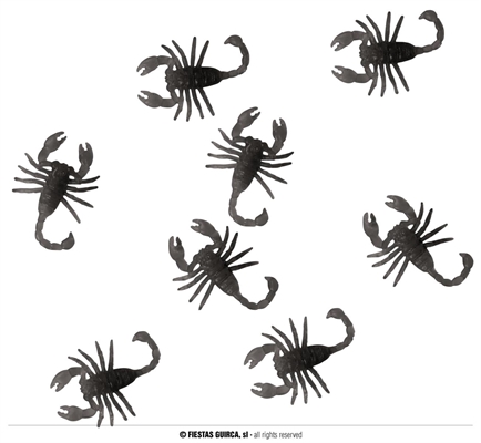 SCORPIONI IN PLASTICA 8PZ 6CM (24624)