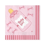 TOVAGLIOLI 3 VELI BIBERON ROSA BABY GIRL 33X33CM 20PZ (24674-61688)