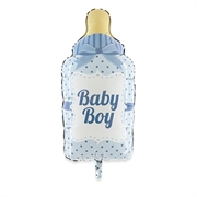 PALLONCINO IN MYLAR BIBERON AZZURRO BABY BOY 43X72CM (24682-42358)