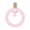 SEGNAPOSTO FIOCCO ROSA IN CARTA 4,5X6CM 6PZ (24689-73783)